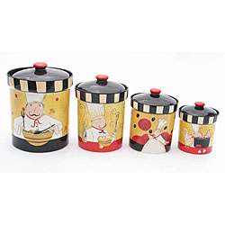   International To The Chef 4 piece Canister Set  