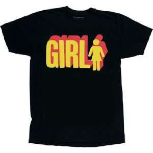 Girl T Shirt Big Girl 3D [Small] Black 