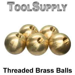 122 5/8 dia. threaded 1/8   IPS brass balls drilled tapped  
