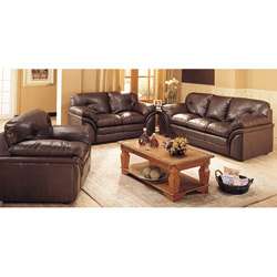 Tucson Brown Sofa, Loveseat and Chair  