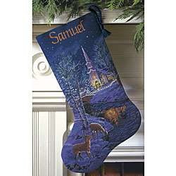 Gold Collection Peaceful Evening Cross Stitch Stocking  