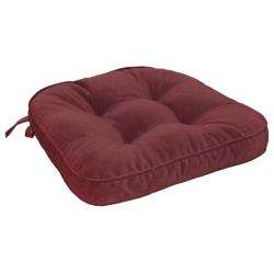 Nylon Microfiber Solid Burgundy Chair Pads (Set of 2)  Overstock