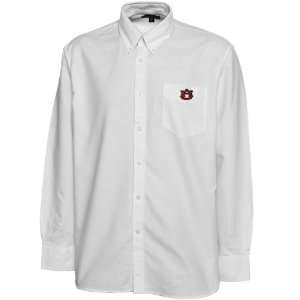   White Classic Oxford Long Sleeve Button Down Shirt (X Large) Sports