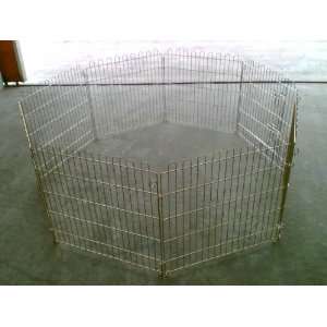   Dog Exercise Pen w/ Secure Double Latch Door Access: Sports & Outdoors