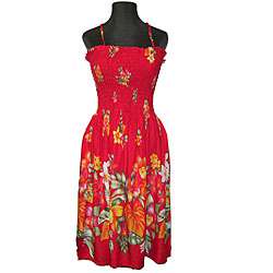 Hibiscus Collection Womens Red Hawaiian Dress  Overstock