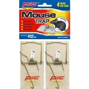  Wood Mouse Trap (4 Pack) [Set of 3] Patio, Lawn & Garden