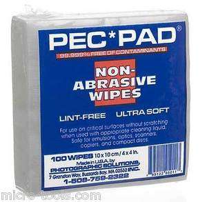 PEC PAD Lint Free Wipes 4x4 100per/Pkg 795122050117  