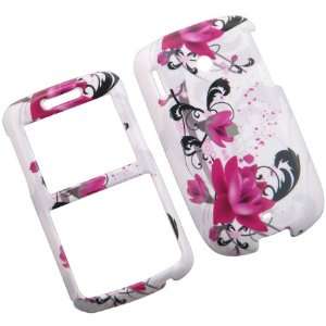   HTC Snap Red Flower on White Protector Case with Optional Belt Clip