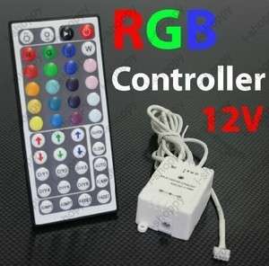 44 Button RGB Color Changing Strip LED Light Controller IR Remote 