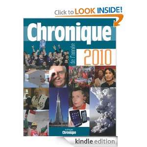 Chronique de lannée 2010 (French Edition) Collectif  