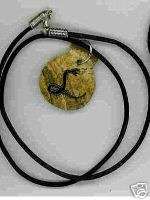 Zodiac Animal Pendant Necklace Gemstone Snake  