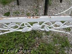 CHARMING FRENCH WROUGHT IRON GARDEN TABLE LARGE. LOOK!!  