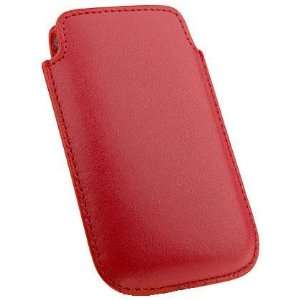   : PREMIUM RED LEATHER CASE FOR iTOUCH 2ND GENERATION: Everything Else