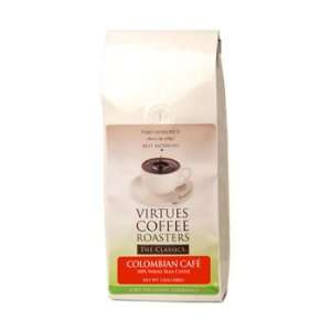  Virtues Coffee Roasters Colombian Cafe Coffee Beans 1lb 