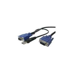  StarTech 10 ft. Ultra Thin USB 2 in 1 KVM Cable 