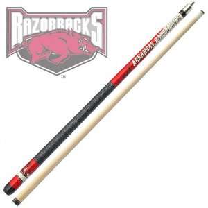 Arkansas Razorbacks College Logo Two piece Cue Stick:  