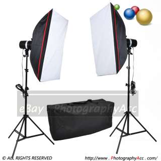 New 400w Photo Studio Mini Flash Kit + Soft Box + Stand  