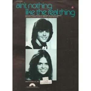 Sheet Music Aint Nothing Like the Real Thing Donny And Marie Osmond 