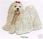 Maltese Dog Breed Embroidery Patch Applique  