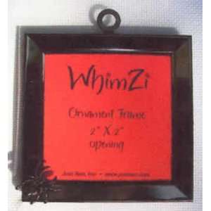  WhimZi Ornament Metal Frame   Black with Spider