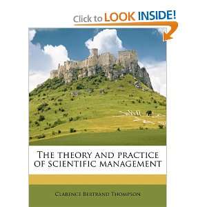 The theory and practice of scientific management 