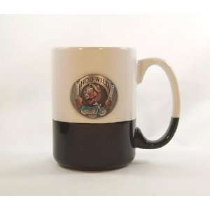  Biker Hog Wild Pewter Emblem 12 ounce Coffee Mug Kitchen 
