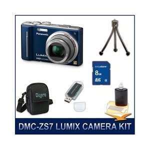  Panasonic LUMIX DMC ZS7A, ZS7A ZS7 Blue Digital Camera 