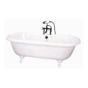   Classics Dual Bath W/ Rim Holes ECUSADFWH White: Home Improvement