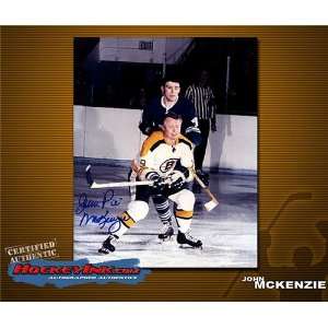  John McKenzie Boston Bruins Autographed/Hand Signed 8 x 10 