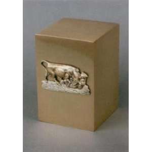  The Market (Bull & Bear) Cast Bronze Cremation Urn