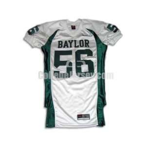   White No. 56 Game Used Baylor Nike Football Jersey