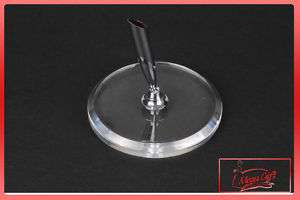 Round Silver Guest Book Clear Pen Holder Bridal Wedding  