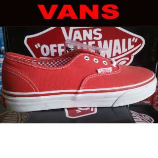 VANS KIDS SHOES AUTHENTIC RED SIZE KIDS ALL US10.5~2.5/UK10~2/CM15.5 