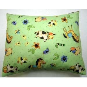   Pillow Case   Percale Pillow Case   Barnyard Animals   Made In USA