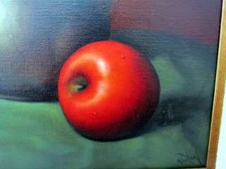 Stunning Still Life Painting by AL JACKSON, Apples & Pitcher  