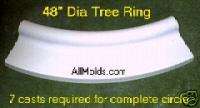 48” Tree Ring concrete plaster cement stone mold  