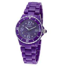 Haurex Italy Womens Make Up Purple Piastceamic Watch   