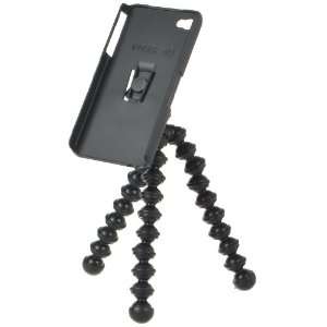   Back Case + Flexible Joints Camera Tripod for iPhone 4