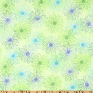  44 Wide All A Flutter Daisy Spring Fabric By The Yard 