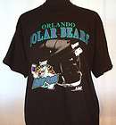 Vintage ORLANDO SOLAR BEARS black T Shirt XL IHL Ice Hockey PERFECT