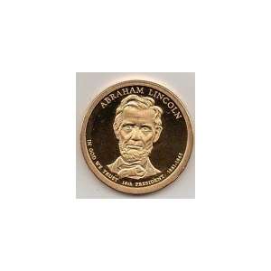  2010 S Proof Abraham Lincoln dollar. 