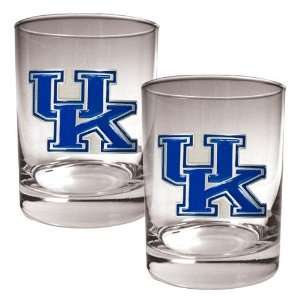  Kentucky 2pc Rocks Glass Set: Sports & Outdoors