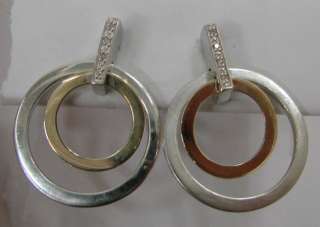   Sterling Silver & 14K Gold Earrings & Pendant Jewelry Set 14.4g  
