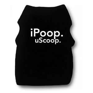  iStyle Originals iPoop uScoop Dog Shirt, Medium, Black 