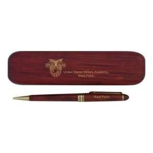 Wood   PENSET UNITED STATES MILITARY ACADEMY WEST POINT ROSEWOOD 