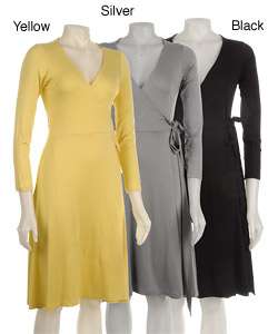Tammy Mars 3/4 sleeve Wrap Dress  