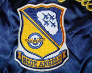 US Navy Blue Angels Flight Demonstration Squadron Team Suit Jacket 