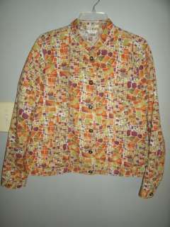 Womens Christopher Banks stretch jacket/top xl  