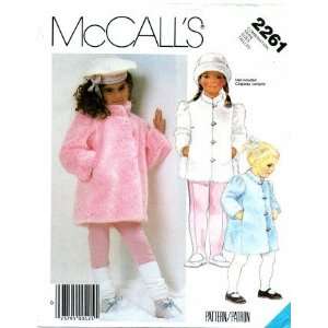  McCalls 2261 Fur Coat or Jacket & Hat Earmuff Covers Size 