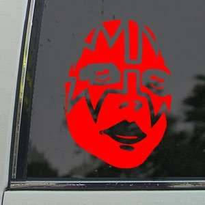  KISS Red Decal Faces Band Car Truck Bumper Window Red 